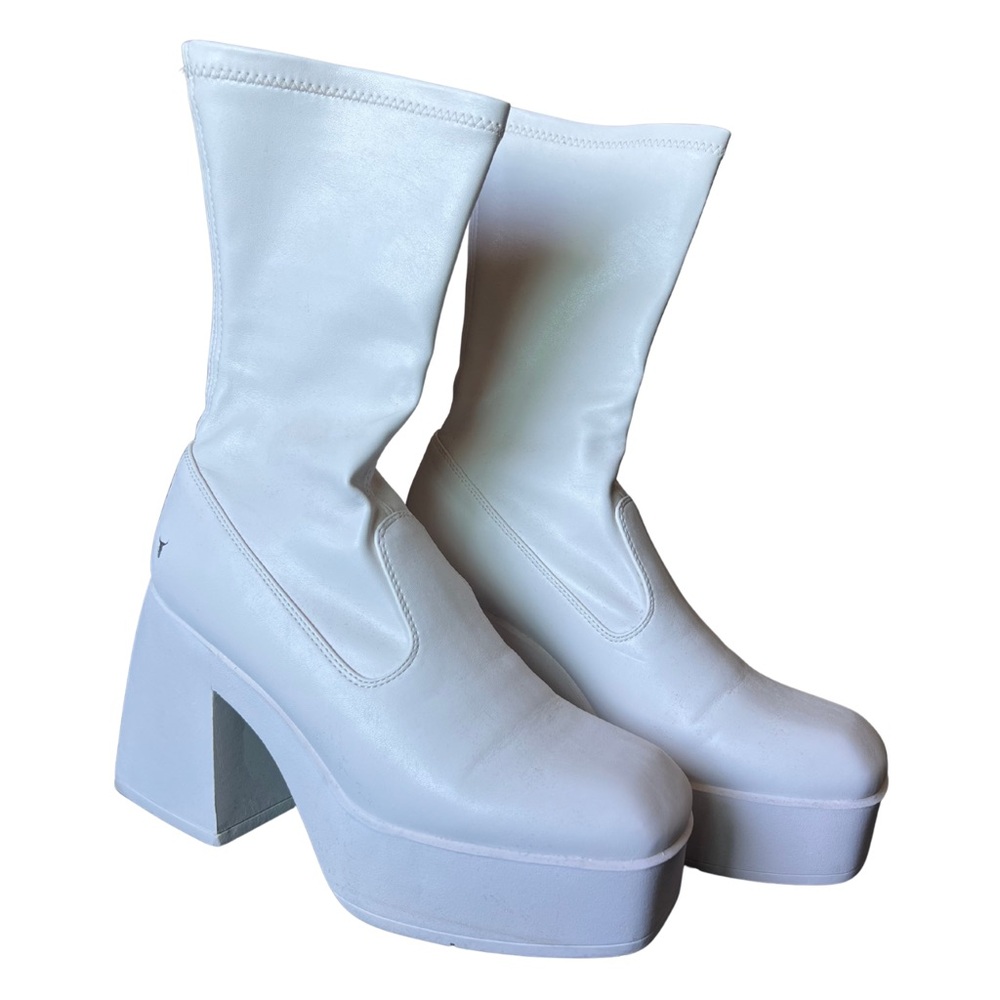 Windsor Smith Baddest Buttermilk Sock Boots